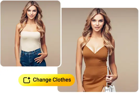 Enhance a photo with clothes swap ai