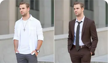Change clothes into suits with AI