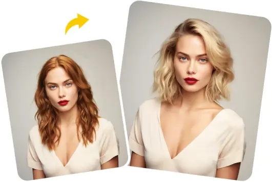 Realistic virtual hair try-on